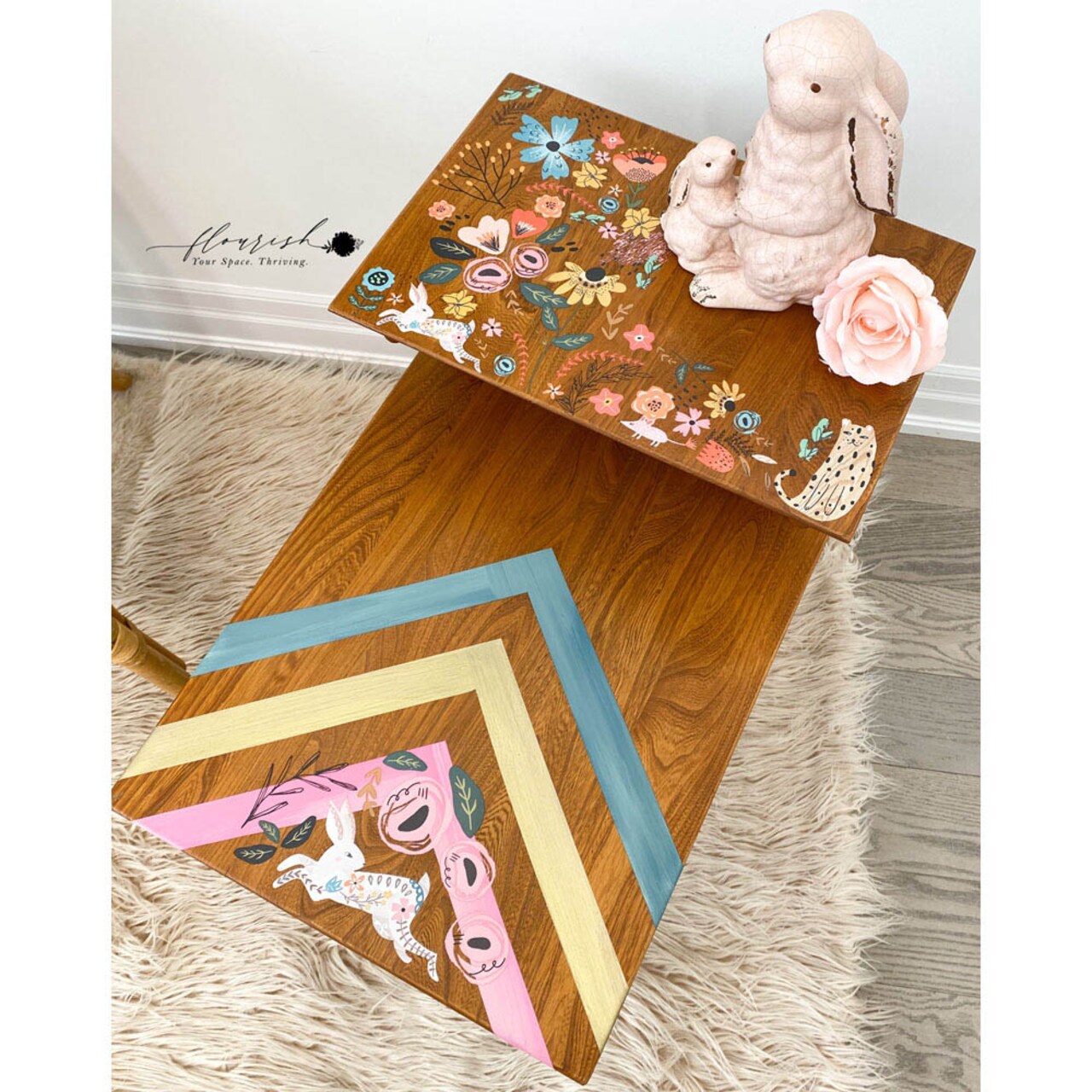 Spring Awakening - Small Transfers 6"x12" 3 sheets Rub on Transfers for Furniture Vintage Rub on Transfers Stickers for Crafts Classic Spring Summer Autumn Decoration Transfers